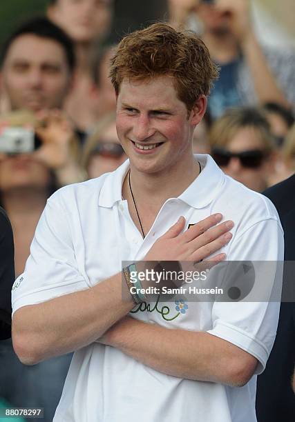 Prince Harry attends the 2009 Veuve Clicquot Manhattan Polo Classic on Governor's Island on May 30, 2009 in New York City.
