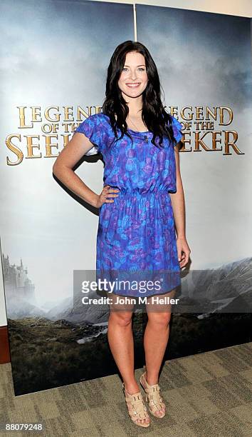 Actress Bridget Regan from the television show "Legend Of The Seeker" attends the 2009 Disney and ABC TV Summer Press Junket at the Walt Disney...