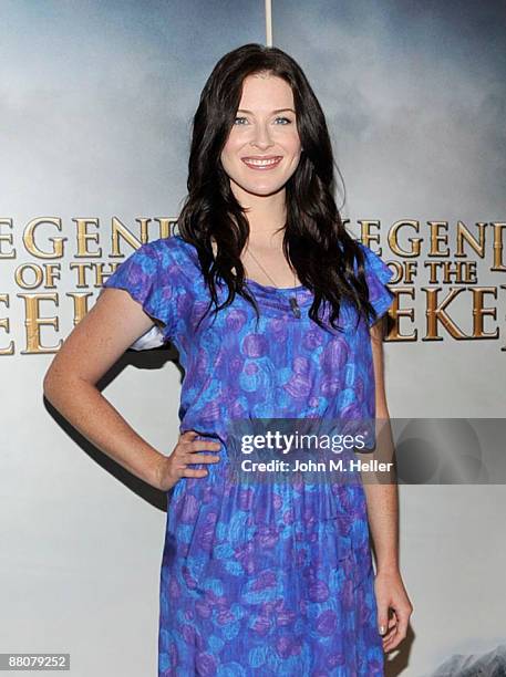 Actress Bridget Regan from the television show "Legend Of The Seeker" attends the 2009 Disney and ABC TV Summer Press Junket at the Walt Disney...