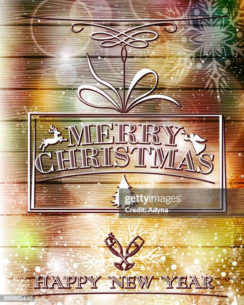 holiday greeting card - rustic white wood christmas background stock illustrations