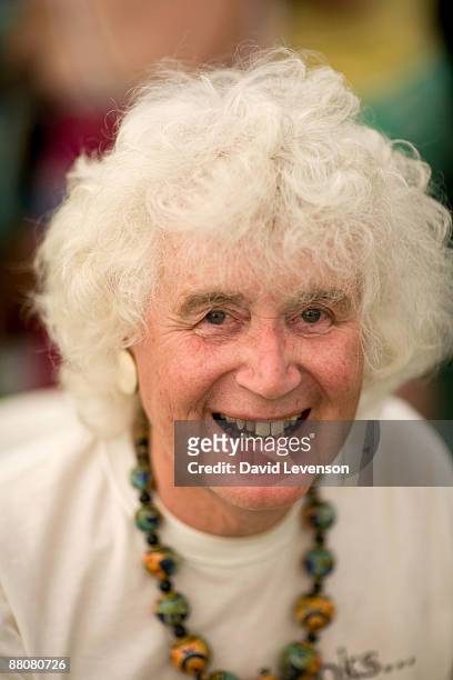 Writer Jan Morris at the Hay festival on May 30, 2009 in Hay-on-Wye, Wales.
