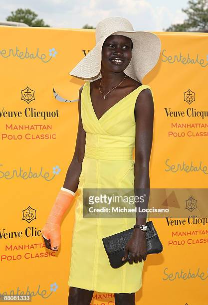 Model Alek Wek attends the 2009 Veuve Clicquot Manhattan Polo Classic on Governors Island on May 30, 2009 in New York City.