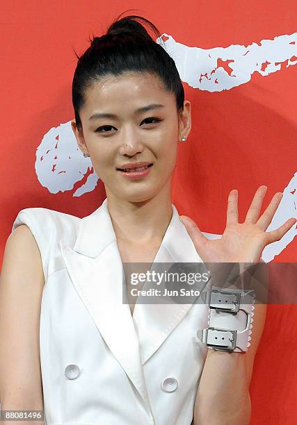 Actress Jeon Ji Hyun attends "Blood: The Last Vampire" Special Screening at Shibuya AX on May 27, 2009 in Tokyo, Japan. The film will open on May 29.