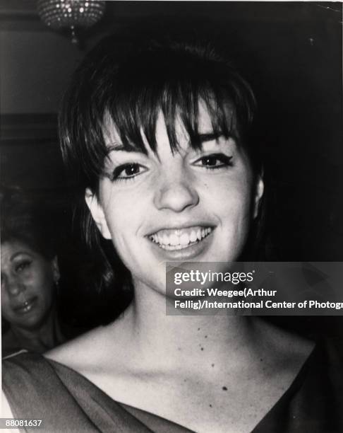 Close-up of the smiling performer Liza Minnelli, ca.1960s.