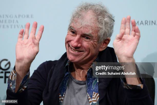 Director Christopher Doyle attends the 'In Conversation: The White Girl' during The Singapore International Film Festival at the ArtScience Museum on...