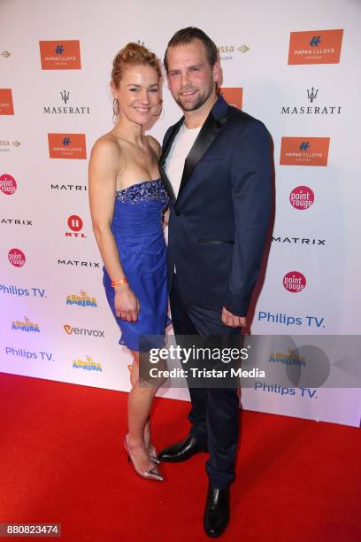 Rhea Harder and her husband Joern Vennewald attend the Movie Meets Media event 2017 at Hotel Atlantic Kempinski on November 27, 2017 in Hamburg,...