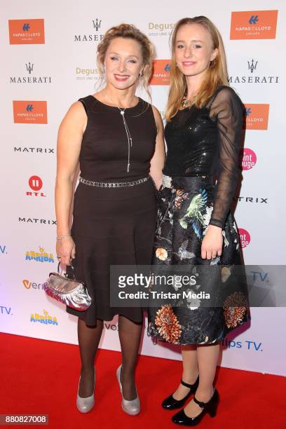 Marita Marschall and her daughter Zoe Marie Marschall attend the Movie Meets Media event 2017 at Hotel Atlantic Kempinski on November 27, 2017 in...