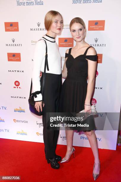 Kim Hnizdo and her sister Nina Hnizdo attend the Movie Meets Media event 2017 at Hotel Atlantic Kempinski on November 27, 2017 in Hamburg, Germany.