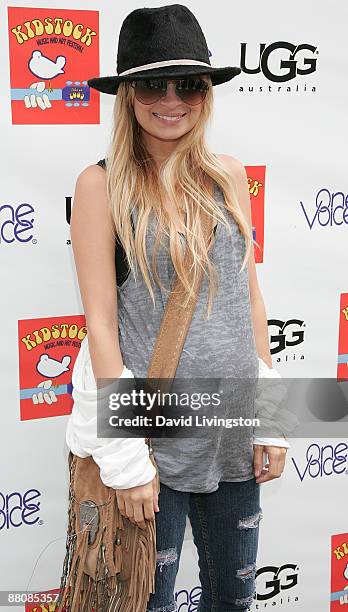 Personality Nicole Richie attends the 3rd annual Kidstock Music and Art Festival at Greystone Mansion on May 31, 2009 in Beverly Hills, California.