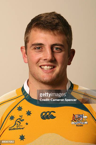 Dean Mumm of the Wallabies poses during the Australian Wallabies squad headshots session at Crown Plaza, Coogee on May 31, 2009 in Sydney, Australia.
