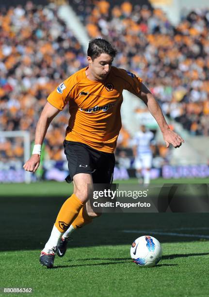 Stephen Ward of Wolverhampton Wanderers in action during the Barclays Premier League match between Wolverhampton Wanderers and Queens Park Rangers at...