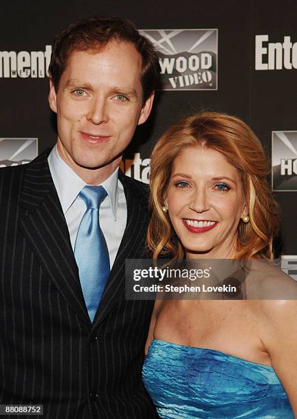 Charles Askegard and Candace Bushnell at Entertainment Weekly 13th Annual Academy Awards Viewing Party at Elaine's