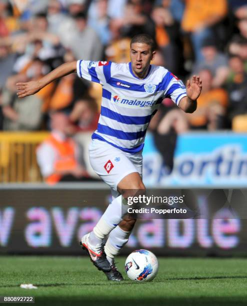 Adel Taarabt of Queens Park Rangers in action during the Barclays Premier League match between Wolverhampton Wanderers and Queens Park Rangers at...