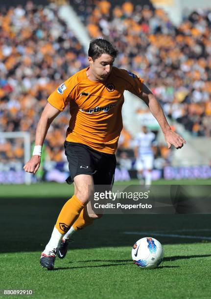 Stephen Ward of Wolverhampton Wanderers in action during the Barclays Premier League match between Wolverhampton Wanderers and Queens Park Rangers at...