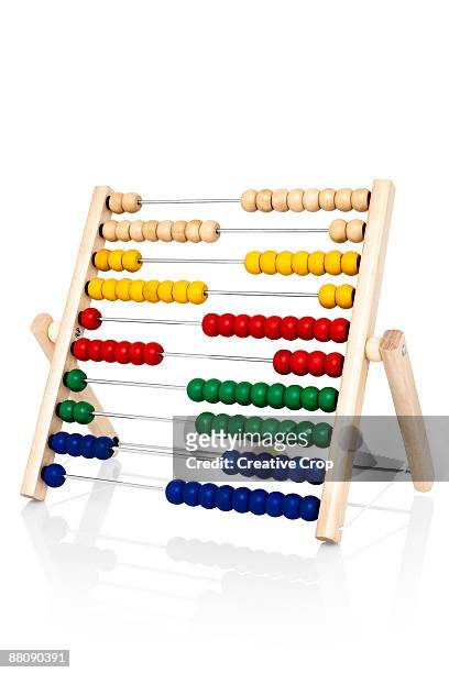 children's wooden abacus - abacus stockfoto's en -beelden