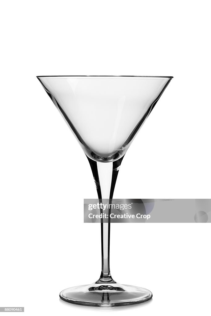 Empty cocktail glass