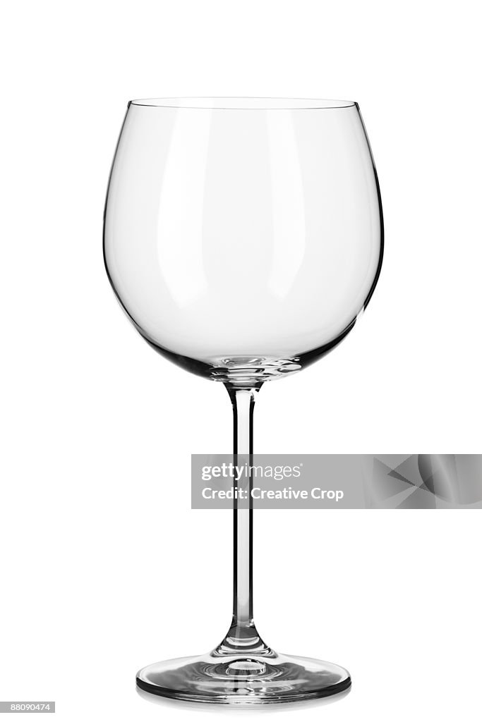 Empty wine glass