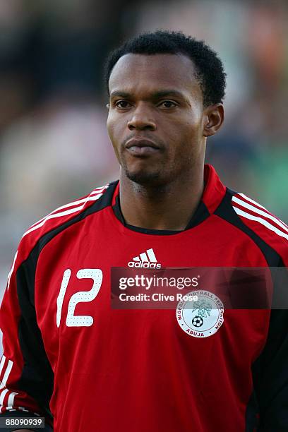 Austin Ejide of Nigeria during an International Friendly at Craven Cottage on May 29, 2009 in London, England.