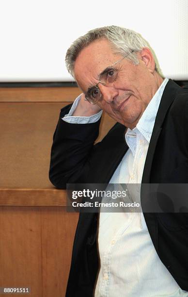 Italian Director Marco Bellocchio attends "Vincere" screening at the Eden Cinema on May 22, 2009 in Rome, Italy.