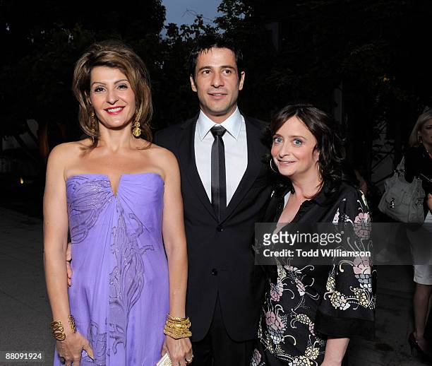 Nia Vardalos, Alexis Georgoulis and Rachel Dratch arrive at the Los Angeles premiere of ""My Life In Ruins" at the Zanuck Theater at 20th Century Fox...