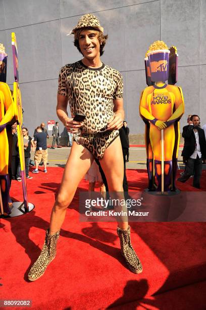 Sacha Baron Cohen arrives at the 2009 MTV Movie Awards held at the Gibson Amphitheatre on May 31, 2009 in Universal City, California.