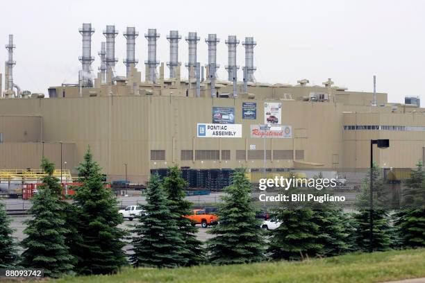 The General Motors Pontiac Assembly plant is shown June 1, 2009 in Pontiac, Michigan. GM filed for Chapter 11 bankruptcy this morning in New York and...
