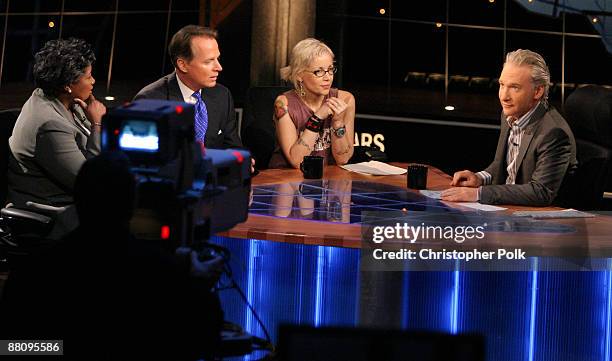 Donna Brazile, US Representative David Dreier , Janeane Garofalo and Bill Maher *Exclusive*