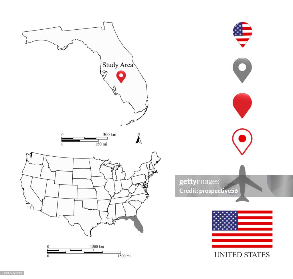 Map Kilometer Key Florida Map Scale Usa Map Scale Map With Mileage Scale Map With ...