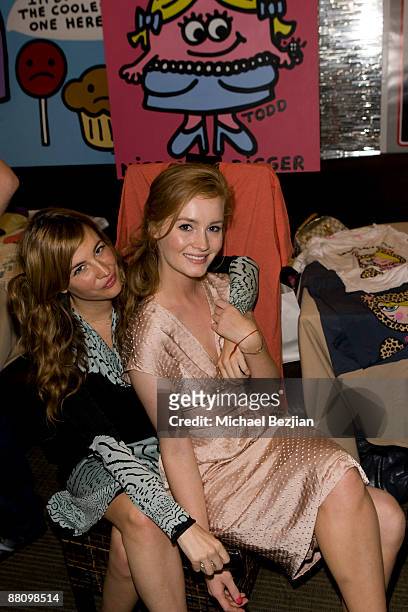 Jena Scaccetti and Kimberly Brook attend the Milk & Honey Suite in Celebration of The MTV Movie Awards on May 31, 2008 in Los Angeles, California.
