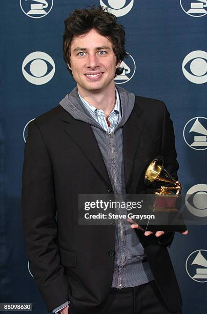 Zach Braff, winner of Best Soundtrack Compilation for "Garden State"