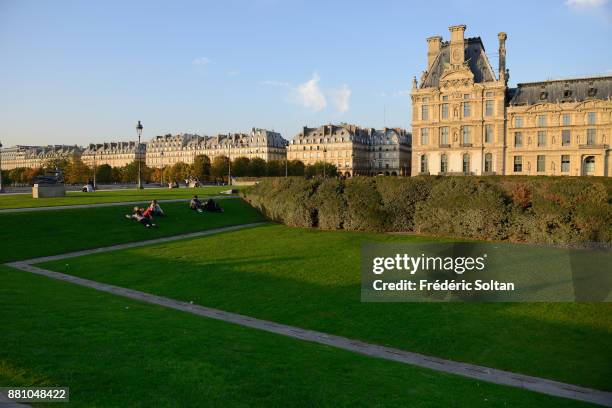 The Louvre Palace and museum in Paris on October 20, 2015 in Paris, France.