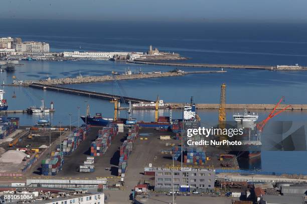 Algiers Port, General View of Algiers on November 24, 2017 Algerian voters are choosing new local leaders in an election marked by the frustration of...