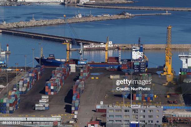 Algiers Port, General View of Algiers on November 24, 2017 Algerian voters are choosing new local leaders in an election marked by the frustration of...