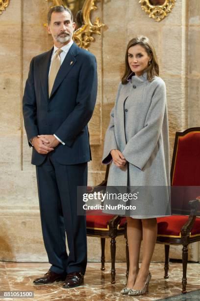 Visit of the Spanish kings Don Felipe VI and Doña Letizia to the Royal Basilica-Sanctuary of the Most Holy and Vera Cruz de Caravaca, on the occasion...