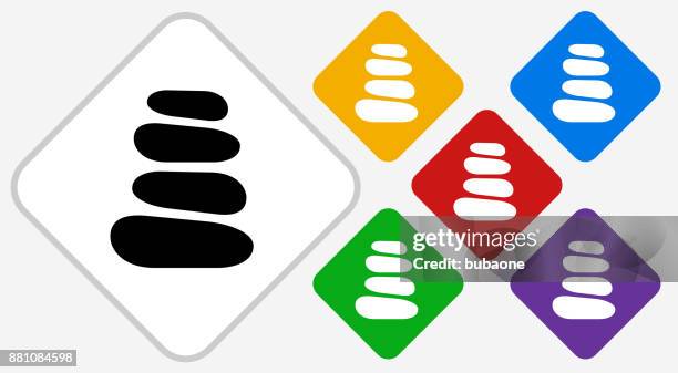 stone path color diamond vector icon - stone pavement stock illustrations