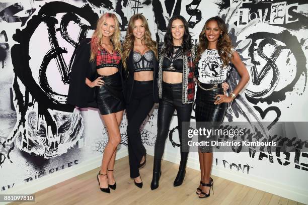 Victorias Secret Angels Romee Strijd, Josephine Skriver, Adriana Lima, and Jasmine Tookes share their favorite VS x BALMAIN looks from the runway...