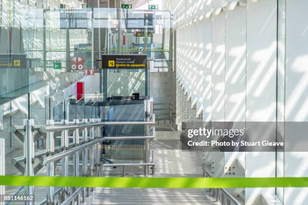 passport control point - border control stock pictures, royalty-free photos & images