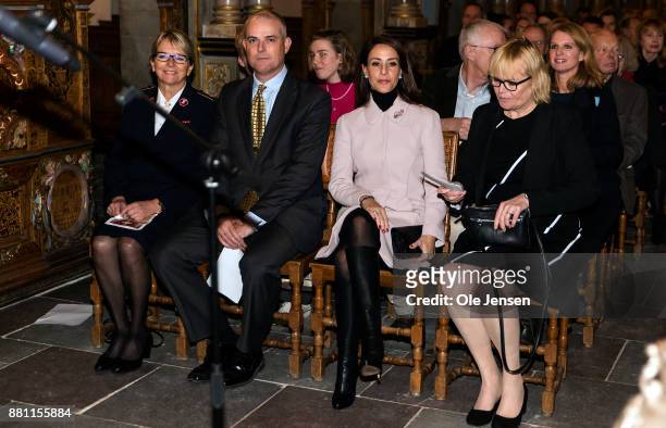 Princess Marie of Denmark attends Dan Church's Christmas event for the world's poorest at Frederiksborg Castle on November 28, 2017 in Hillerod,...