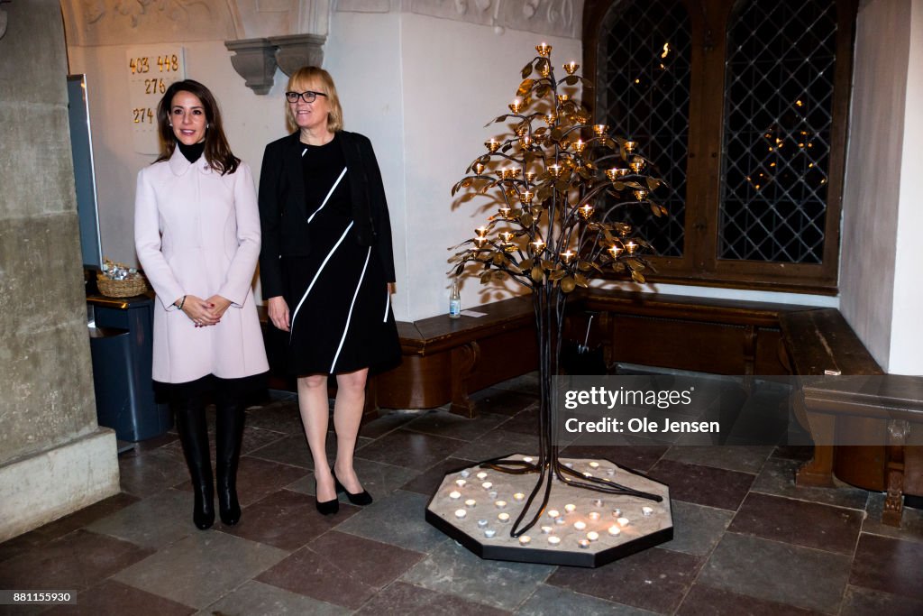 Princess Marie Of Denmark Participates In Dan Church's Christmas Event For The World's Poorest