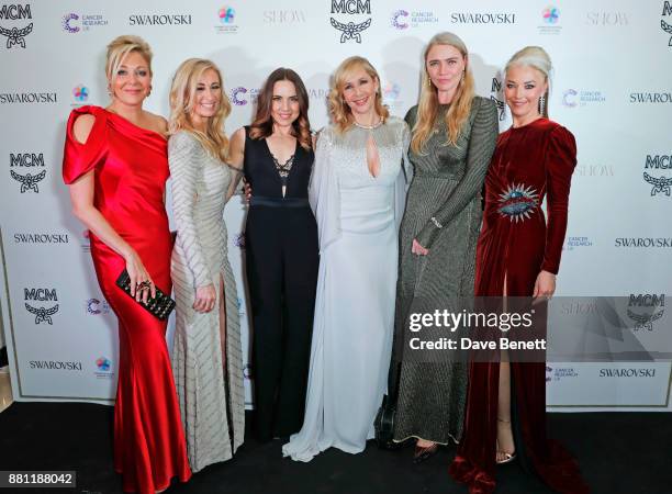 Nadja Swarovski, Jenny Halpern Prince, Melanie C, Tania Bryer, Jodie Kidd and Tamara Beckwith attend the Lady Garden Gala in aid of Silent No More...