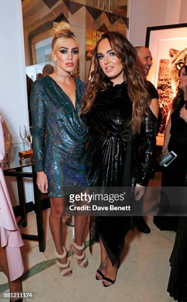 Petra Ecclestone and Tamara Ecclestone attend the Lady Garden Gala in aid of Silent No More Gynaecological Cancer Fund and Cancer Research UK at...