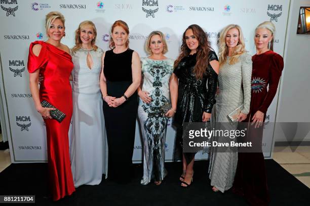 Nadja Swarovski, Tania Bryer, Sarah Ferguson, Duchess of York, Mika Simmons, Tamara Ecclestone, Jenny Halpern Prince and Tamara Beckwith attend the...