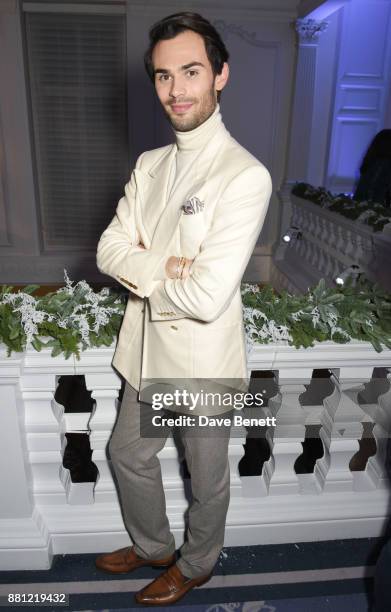 Mark Francis Vandelli attends Claridge's Christmas Tree Party 2017, designed by Karl Lagerfeld, on November 28, 2017 in London, United Kingdom.