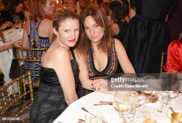 Fiona Scarry and Emily Oppenheimer attend the Lady Garden Gala in aid of Silent No More Gynaecological Cancer Fund and Cancer Research UK at...