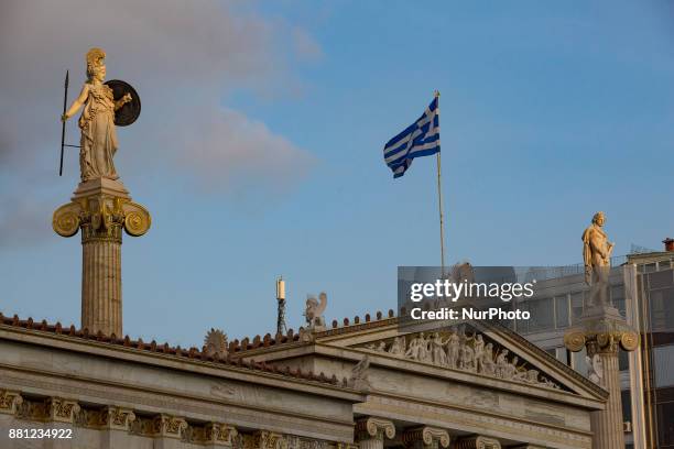 The National &amp; Kapodistrian University of Athens in Panepistimio is one of the landmarks of Athens located downtown with an underground metro...