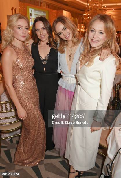 Clara Paget, Melanie C, Suki Waterhouse and Poppy Jamie attend the Lady Garden Gala in aid of Silent No More Gynaecological Cancer Fund and Cancer...
