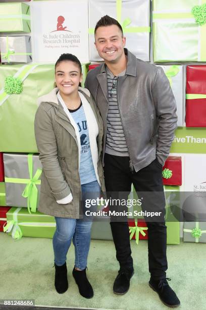Olympic gymnast Laurie Hernandez and MLB baseball player Nick Swisher attend as St. Jude Children's Research Hospital hosts the #GiveThanks Holiday...
