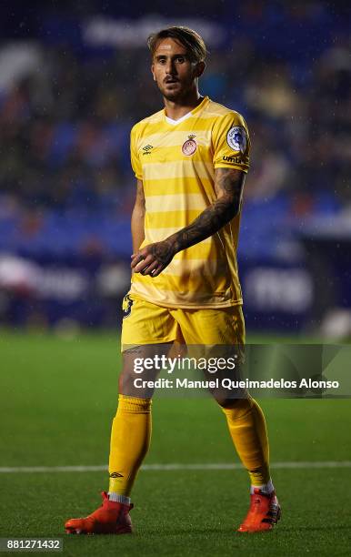 Aleix Garcia of Girona looks on during the Copa del Rey, Round of 32, Second Leg match between Levante and Girona at Ciudad de Valencia Stadium on...