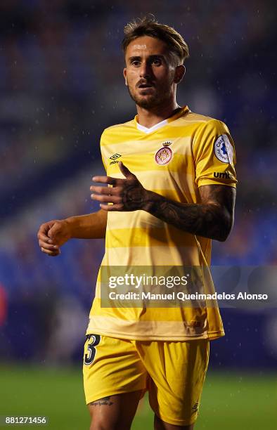 Aleix Garcia of Girona looks on during the Copa del Rey, Round of 32, Second Leg match between Levante and Girona at Ciudad de Valencia Stadium on...