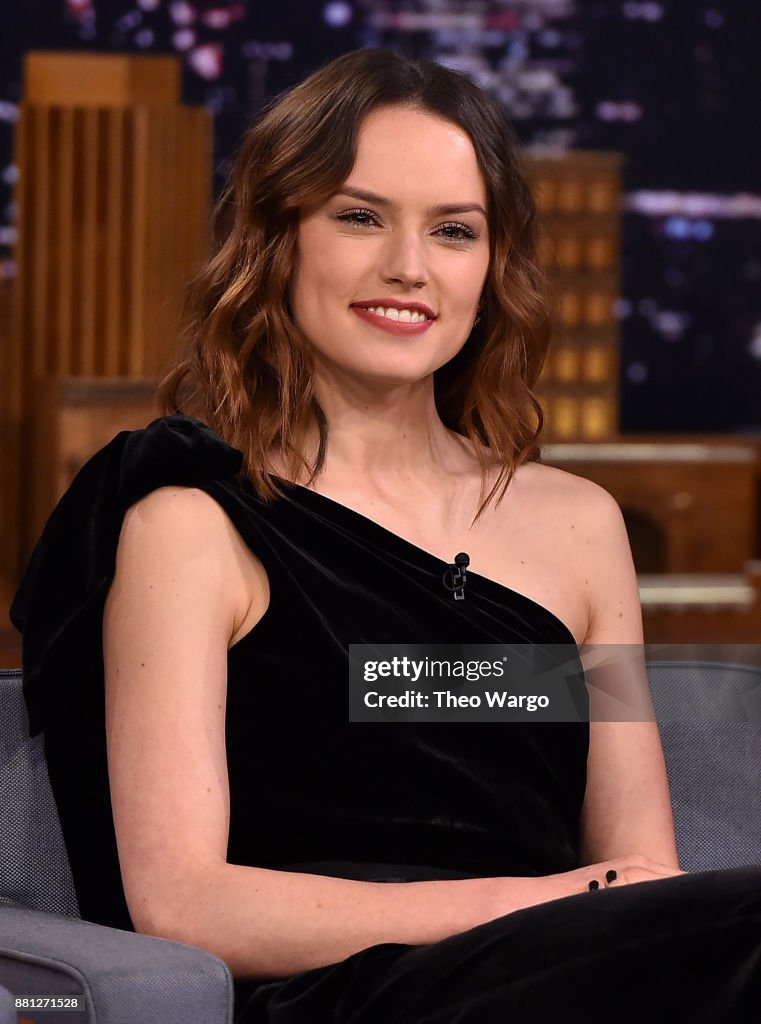 Daisy Ridley Visits "The Tonight Show Starring Jimmy Fallon"